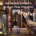 Dolphin Island DIY Book Nook Kit for Adults, Infinite Magicspell Library Booknook with Flame Illusion