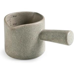 YHOSSEUN YHOJOY Measuring Cups Ceramic, Double Spouts Espresso Cup with Handle, Coffee Measuring Cups 90 Ml