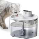 Petnology Wireless Cat Water Fountain, 84oz/2.5L Battery-Operated Automatic Cat Water Dispenser with Motion Sensor, BPA-Free Cordless Water Fountain for Pet Small Dog – Ideal for Indoor Use