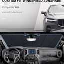 Pigenius Windshield Sun Shade for Honda Accord 2023-2025. Full Coverage Rearview Mirror Shade for Ultimate Protection