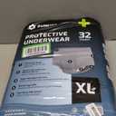 SUNKISS Super Soft Incontinence Underwear for Men, Daytime Disposable Adult Pull Ups, Men's Protective Briefs with Maximum Absorbency, XLarge, Grey, 32 Count