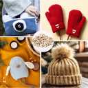 100pcs Heart-Shaped Pom Pom Buttons for Hats, 20mm Removable Love Wooden Handmade Buttons, Knitted Hat Making Fastener Tool, Faux Fur Pom Pom Holder Keepers Fastener for DIY Knit Beanies and Toques