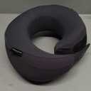 Skechers Men's Memory Foam Neck Pillow, Comfortable & Breathable Travel Pillow,Neck Pillow Airplane for Travel, Car Rides, Home, and Office Use, Ergonomic Design for Men and Women,Black