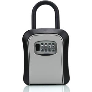 Key Lock Box, Combination Lock box with Code for House Key Storage, Combo Door Locker (G7black-1pack)