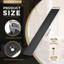 uxcell Aluminum Door Kick Plate, 6 x 34 Inches, Black (Single Pack)