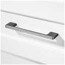 TUNNY 10 Pack Classic Cabinet Handles-5"/128mm Screw Spacing Brushed Black Furniture Hardware Handles for Kitchen Cabinets Bedroom Cabinet Pull