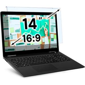 VINTEZ Blue Light Screen Protector for 14 Inch Computer Monitor and Laptop  Anti-UV Blue Light Blocking Film for Desktop PC, Eye Protection Filter, 12.6" x 8.1", 1 Pack