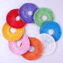 Super Z Outlet 8" Colorful Assorted Hanging Paper Lanterns Metal Frame for Home Lamps, Party, Event Decoration (3 Pack)