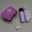 Mini Karaoke Machine Toys Gifts, Kids Portable MP3 Player with 2 Wireless Microphones and LED, Christmas Birthday Gifts for Girls Boys 3 4 5 6 7 8+ Year Old (Purple)