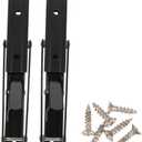 2pcs Stainless Folding Brackets Heavy Duty Support for Wall Mounted Shelves for Space Saving Tables and Microwave Oven Storage