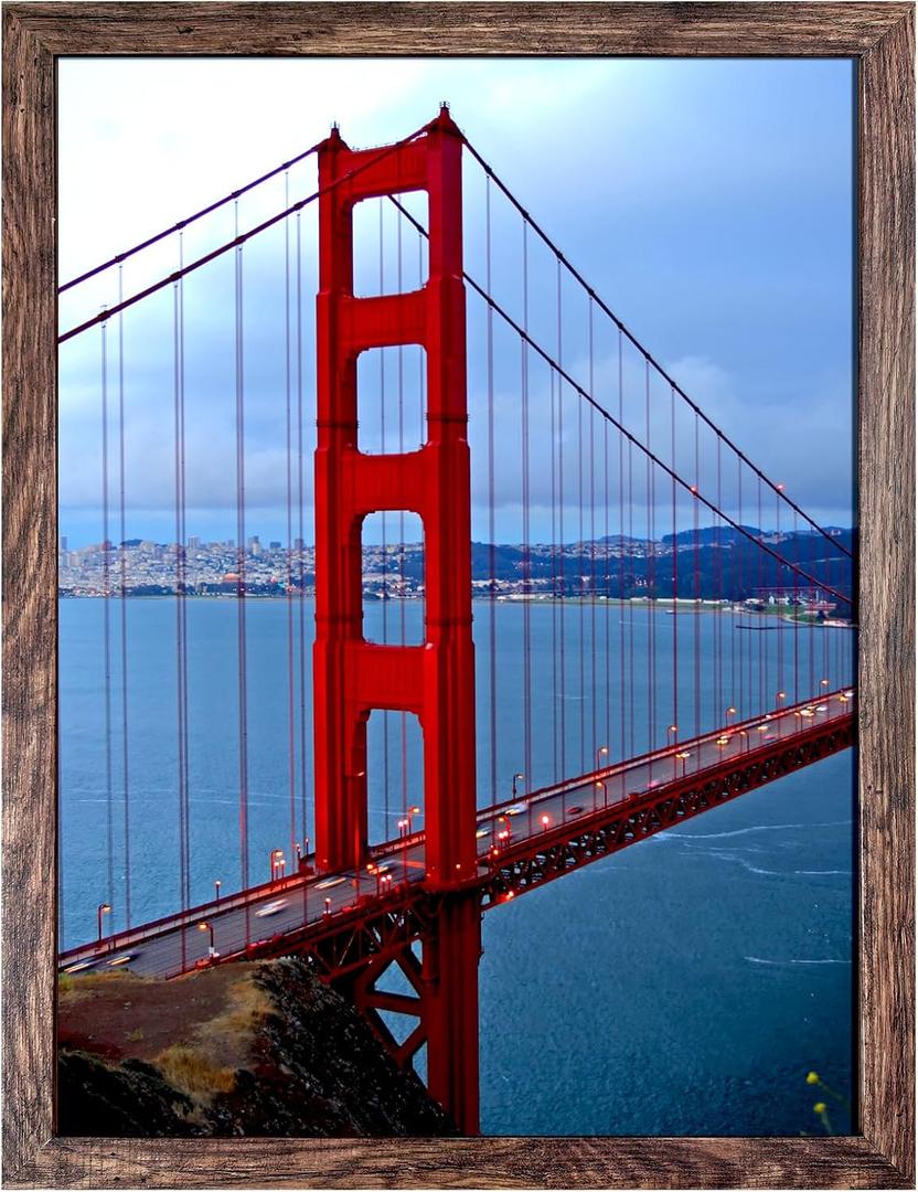 BESCRCL 18x24 Poster Frame, Picture Frames for Wall, Single, Brown