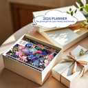 4 x 2026 Planner - 2026 Planner Weekly and Monthly, Jan.2026 - Dec.2026, 6.3" x 8.4", Planner 2026 Weekly Monthly Planner with Green Tabs, Twin-wire Binding, Back Pocket