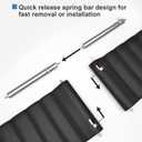 Magnetic Watch Band, Silicone Watch Strap 20mm 22mm Smartwatch Bands, Quick Release Wristband Adjustable Magnetic Closure Women Men Watch Belt Compatible with Galaxy Gear S2 S3 GT2 Fenix 5S Plus