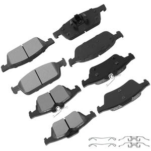 CCIYU D1645 D1564 Front & Rear Semi-Metallic Disc Brake Pads Kit for Ford Escape 2013-2016, Focus 2013-2018, Transit Connect 2014-2019 8PCS
