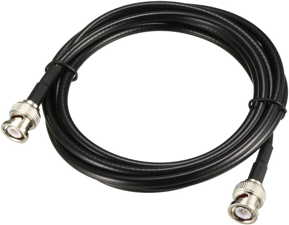 uxcell RG58 Coaxial Cable with BNC Male to BNC Male Connectors 50 Ohm 12 Ft