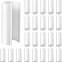 Jetec 32 Pcs PVC Pipe Clips Pool Cover Clamps for Above Ground Pool Greenhouses, Row Covers, Garden, Shelters, Bird Protection, 2.4 Inch Long(for 3/4 Inch PVC Pipe,White)