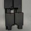 ZDDLOINP Adjustable Furniture Risers 4 Inch with Removable Screw Clamp, Fits Diameter from 1.1-2.4 Inch, Bed Table Couch Desk Risers Heavy Duty for Square Round Straight Furniture Legs(4 Pack, Black)