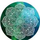Pilates Mat Round Oversize Yoga Mat Suede Rubber Non-Slip Dia 140cm Exercise Mat Meditation Mat Workout Mat for Home Outdoor