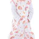 Toddler Sleep Sack with Feet, 0.5TOG Wearable Blanket, Baby Sleeping Sack with Legs (White, M)