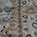 8x10 Area Rugs for Living Room: Washable Rug Soft Vintage Boho Carpet Indoor Floor Non-Slip Stain Resistant Floral Large Carpets for Bedroom Dining Room Farmhouse Nursery Home Office Beige