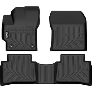 VIWIK Floor Mats for Toyota Corolla 2025 2024 2023 2022 2021 2020, Anti Slip 3D Floor Liners, TPE Waterproof Car Mats, Custom Fit All Weather Protection for 2020-2024 Corolla Sedan, Front & Rear
