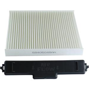 68406048AA Cabin Air Filter & Cabin Filter Access Door Compatible with Dodge Ram 1500 2500 3500 4500 5500, Chrysler Replace 68052292AA 68318365AA 5058693AA Cabin Air Filter Retrofit Kit