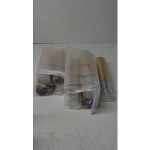 supernal 200pcs 12oz Gold Plastic Cups,Disposabe Cup For Party,Plastic Cocktail Glasses, Clear Tumblers with Gold,Wedding Cups Disposable