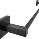 RUACQ Towel Bar 24inch, Towel Racks for Bathroom, 304 Stainless Steel Towel Holder Wall Mounted, Heavy Duty Bathroom Decor Towel Rod (Matte Black)