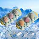 2 Pack Shaped Popsicle Mold Set for Kids 6 Pieces Silicone Popsicle Maker Ice Cream Molds DIY Frozen Ice Pop Molds Kitchen Accessories Easy Release Reusable BPA Free for Summer Homemade (Set E)