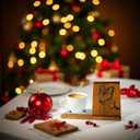 Wooden Triangle Book Holder, Book Nook Reading Valet, Book Rest Stand for Book Lovers Birthday Gifts, Christmas Gifts Wood Book Valet for Book Lovers (Brown)