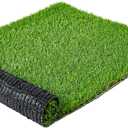 Artificial Turf Grass 8ft X 5ft, Green Grass Rug Grass Thicks 1.18in Indoor Outdoor Grass Carpet, Dog Grass Mat with Drainage Holes and Replacement Fake Grass