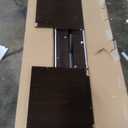 Furinno CUBICLE Book Shelf, 9-Cube Bookshelf, Extra Thick Frame Reversible Bookcase with Open Back, 14.6" x 44" x 44", for Living Room, Bedroom, Home Office, Black Dark Oak