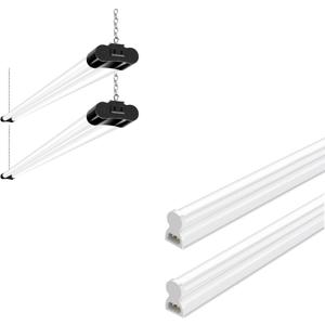 hykolity 2 Pack 4FT Linkable LED Shop Light 2 Pack LED Shop Light