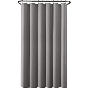 Zenna Home, 70 x 72 Inch Gray Waterproof Fabric Shower Curtain, 70 x 72 Inch