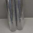 Party Essentials Disposable All-Purpose 10 oz Plastic Tumblers Drinking Cups for Wine/Sparking/Appetizer/Dessert, 50-Count, Clear with Silver Rim