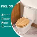 Toilet Seat, Solid Wood, Pine Wood, High Gloss Finish, PIKLiDS (Elongated)