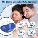Anti Snoring Devices, Double Vortex Anti Snoring Device, Snoring Solution, Adjustable Wind Speed, Suitable for All Nose Shapes, Stop Snoring Suitable for Men and Women, Blue