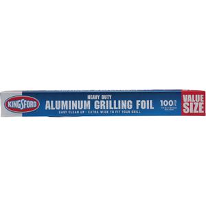 Kingsford Extra Wide Aluminum Foil Roll, Durable, Heavy Duty Grilling Foil for BBQ, Baking, Roasting, Food Storage, Grill Grate Coverage, and Larger Cuts, 18 Inch x 100 Sq Ft