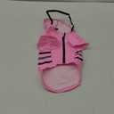 Wizland Reflective Dog Raincoat Dog Rain Jacket with Hood Lightweight Waterproof Rain Coat for Puppies (Pink, Small)