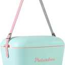 Retro Beach Cooler Vintage Picnic Lunch Box Bag Portable Cooler Travel Camping Hiking 90s Style Ice Chest