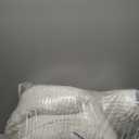 Blissful Diary Reading Pillow, Large Backrest Pillow with Shredded Memory Foam for Adult & Children, Designed for Bed and Couch Sitting Up, Includes Arms, Pockets and Washable Cover, Off White, Large(20inch)