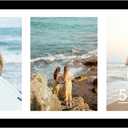 JCJMY 8x16 Picture Frame, 5x7 Collage Picture Frame, Display 3 Pcs 5x7 Photos or 8x16 Picture, 3 Opening 5x7 Collage Frame for Wall Hanging or Tabletop, Lightweight 5 x 7 Multi Photo Frame, Black