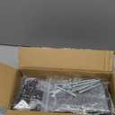 Adjustable Headboard Bracket Kit - Black Metal Bed Frame Wall Mounting Brackets Compatible with Most Bed