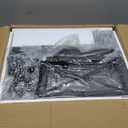 IBUYKE 45" Large TV Riser for 32-60 inch TV,Tabletop Short TV Stand with Storage and Steel Legs,Dual Screen Office Desk,Stand Riser,TV Riser Stand for Home,Bedroom,Living Room,Black TVT002B