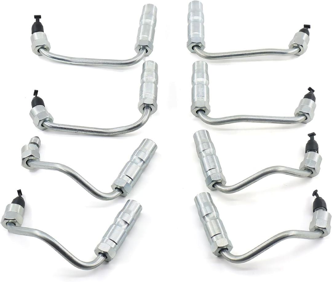 97188720 Fuel Injector Lines Set 8PCS Compatible with 2001-2004 Chevy Chevrolet Silverado 2500HD 3500/ GMC Sierra 2500HD 3500 6.6L LB7 Duramax Diesel 904-126 904-127 904-128 904-129