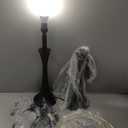 27.5" Table Lamps Set of 2, Touch Bedside Lamps with USB C+A Ports, 3 Way Dimmable Nightstand Lamps for Bedroom, Living Room, Office, Black Lamp with Beige Lampshade, Bulbs Included