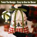 24 Pcs Avocado Green Velvet Bows for Christmas Tree Decor, Elegant Velvet Pre-Tied Ribbon Bows Door Garland Vintage Ornaments for Christmas, Wreaths, Gifts and Home Decoration (5x7 Inch, 3/8'' Wide)