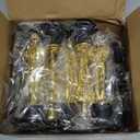 Bedwina Gold Trophy Award Mini Trophies Bulk - (Pack of 12) 6 Inch Tall Plastic Golden Statue Award, Party Themed Decorations, Winners or Appreciation Gifts Game Prizes for Adults & Kids