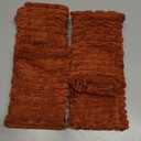 Kevin Textile Fall Pack of 2 Corduroy Decorative Throw Pillow Covers 20x20 Inch Soft Boho Striped Pillow Covers Modern Farmhouse Home Decor for Sofa Living Room Couch Bed Burnt Brick, Red