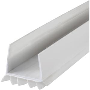 M-D Building Products Vinyl Cinch U-Shape Door Bottom Seal, Slide-On Weatherstripping Draft Stopper, Easy to Install, Fits 36 x 1-3/4 Doors, Fills 3/8- 3/4 Gaps, 43336, White